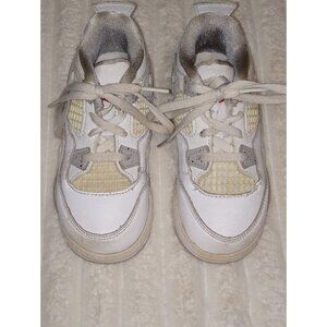 Air Jordan 4 White Oreo Sneakers Toddler Boys Size 10c Low Top Shoes